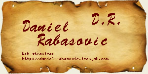 Daniel Rabasović vizit kartica